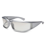 HS2223 - Oversize Retro Y2K Wrap Rectangle Wholesale Sunglasses