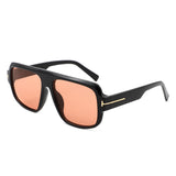 HS1372 - Square Oversize Sleek Tinted Retro Wholesale Sunglasses
