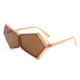 HS2175 - Irregular Square Fashion Geometric Oversize Wholesale Sunglasses