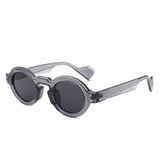 HS1354 - Retro Chunky Vintage Round Wholesale Sunglasses