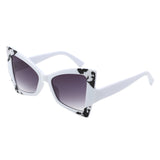 HS2180 - Oversize High Pointed Triangle Cat Eye Wholesale Sunglasses