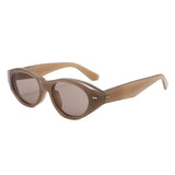 HS2215 - Chunky Retro Oval Color Tint Cat Eye Wholesale Sunglasses