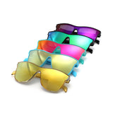 FS1003 - Rectangle Bold Sporty Mirrored Wholesale Sunglasses