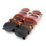 HS2186 - Women Round Chunky Sleek Oval Wholesale Sunglasses