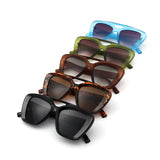 HS1367 - Oversized Bold Brow-Bar Square Wholesale Sunglasses