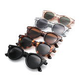 P/C028-1 - Chunky Round Keyhole Retro Sunglasses - Iris Fashion