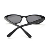 HS2233 - Slim Retro Geometric Oval Narrow Wholesale Sunglasses