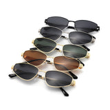 HJ2134 - Women Slim Ribbed Temple Cat Eye Wholesale Sunglasses