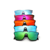 FS1004 - Oversized Square Mirror Lens Fashion Wholesale Sunglasses