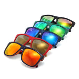 FS1002 - Polarized Vibrant Colorblock Square Wholesale Sunglasses
