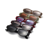 HS2215 - Chunky Retro Oval Color Tint Cat Eye Wholesale Sunglasses