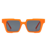 HS1262 - Square Geometric Fashion Flat Top Wholesale Sunglasses