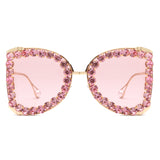 HJ3032 - Rhinestone Oversize Butterfly Luxury Women Wholesale Sunglasses