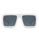 HS1281 - Oversize Square Flat Top Women Fashion Wholesale Sunglasses