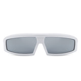 HS1222 - Rectangle Y2K Futuristic Sports Flat Top Wrap Around Wholesale Sunglasses