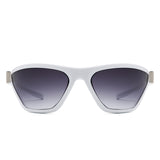 HS2148 - Square Fashion Mirrored Wrap Around Wholesale Sport Sunglasses