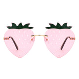HW2063 - Summer Party Novelty Colored Wholesale Strawberry Sunglasses