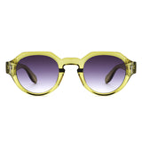 HS1369 - Round Modern Geometric Vintage Inspired Retro Wholesale Sunglasses