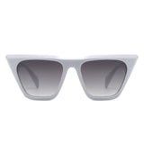 S2125-1 - Retro Flat Top Square Fashion Cat Eye Wholesale Sunglasses