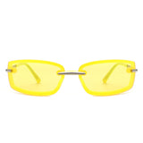 HS2149 - Rectangle Sleek Fashion Tinted Sports Color Pop Wholesale Sunglasses