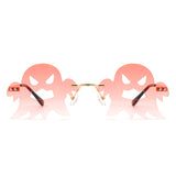 HW2035 - Rimless Party Scary Ghost Wholesale Sunglasses