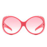 HS2156 - Oversize Round Wrap Around Fashion Women Wholesale Sunglasses