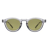 HS1385 - Retro Round Rivet Circle Tinted Lens Wholesale Sunglasses