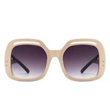 HS1231 - Women Square Large Double Frame Fashion Oversize Wholesale Sunglasses