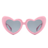 HS1282 - Heart Shaped Chunky Novelty Party Wholesale Sunglasses