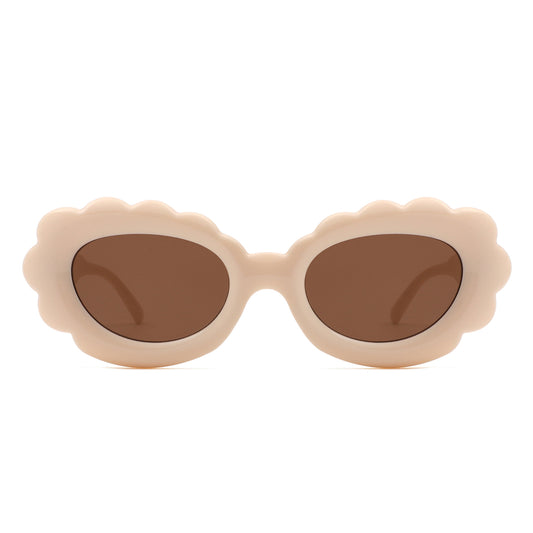 HS1307 - Women Round Cloud Tinted Fashion Oval Wholesale Sunglasses
