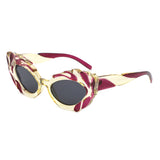 HS1310 - Women Fashion Modern Sculpted Cat Eye Wholesale Sunglasses