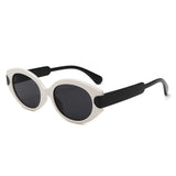 HS1394 - Retro Oval Fashion Tinted Wholesale Sunglasses