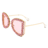 HJ3032 - Rhinestone Oversize Butterfly Luxury Women Wholesale Sunglasses