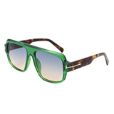 HS1372 - Square Oversize Sleek Tinted Retro Wholesale Sunglasses