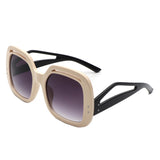 HS1231 - Women Square Large Double Frame Fashion Oversize Wholesale Sunglasses