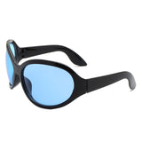 HS1242 - Oversize Fashion Curved Large Women Round Wholesale Sunglasses