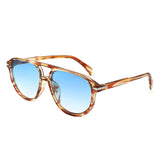 HS1371 - Retro Brow-Bar Fashion Aviator Wholesale Sunglasses