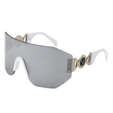 HW2065 - Rimless Oversize Retro Chunky Square Wholesale Sunglasses