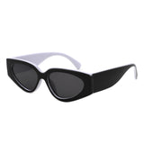 HS1365 - Retro Narrow 90s Inspired Bold Cat Eye Wholesale Sunglasses