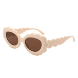HS1307 - Women Round Cloud Tinted Fashion Oval Wholesale Sunglasses