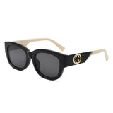 HS1364 - Rectangle Vintage Thick Frame Retro Wholesale Sunglassses