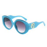 HS2189 - Oversize Luxurious Fashion Women Round Wholesale Sunglasses