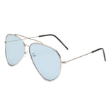 J1006 - Classic Brow-Bar Retro Fashion Wholesale Aviator Sunglasses
