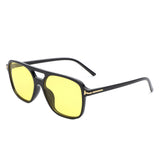 HS1224 - Retro Square Brow-Bar Aviator Inspired Fashion Wholesale Sunglasses
