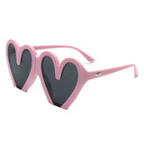 68159 - Heart Shaped Oversized Party Fashion Wholesale Sunglasses