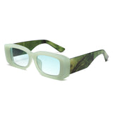 HS2232 - Chunky Retro Tinted Rectangle Wholesale Sunglasses