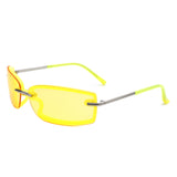 HS2149 - Rectangle Sleek Fashion Tinted Sports Color Pop Wholesale Sunglasses