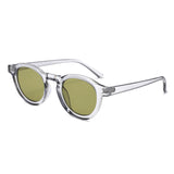 HS1385 - Retro Round Rivet Circle Tinted Lens Wholesale Sunglasses