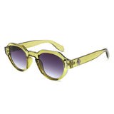 HS1369 - Round Modern Geometric Vintage Inspired Retro Wholesale Sunglasses