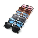 HS1371 - Retro Brow-Bar Fashion Aviator Wholesale Sunglasses